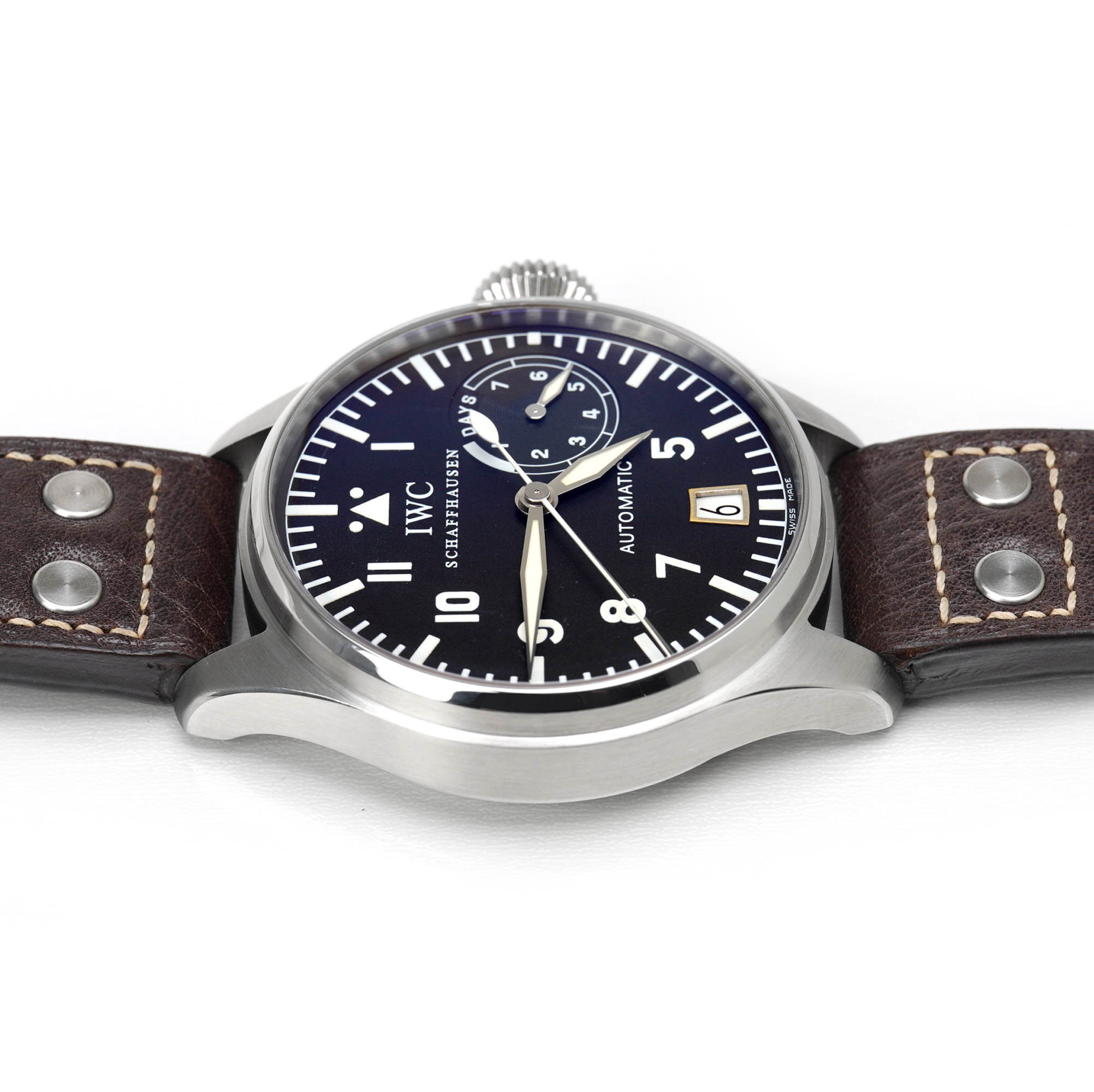 IWC Big Pilot's 7 Days Black Dial Steel