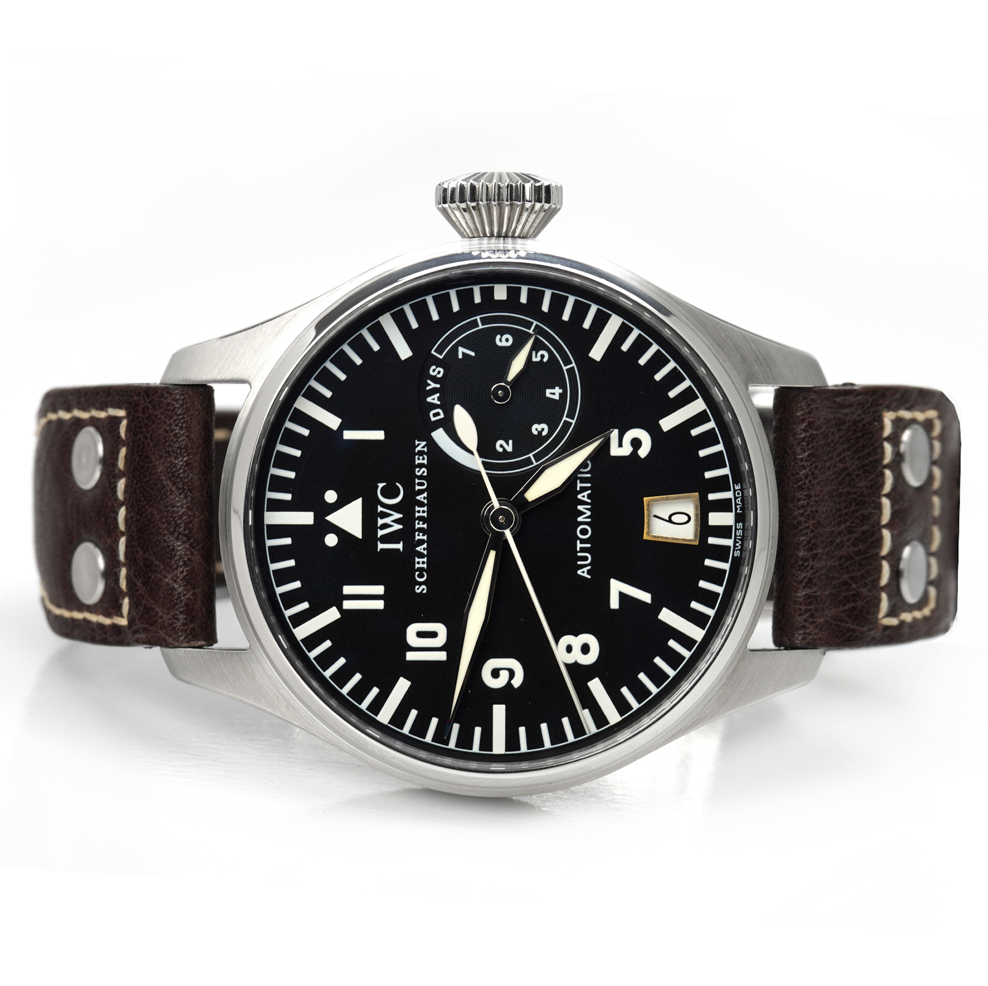 IWC Big Pilot's 7 Days Black Dial Steel