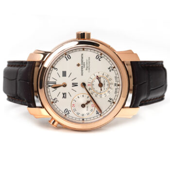 Vacheron Constantin Malte Dual Time Regulator Rose Gold Silver Dial