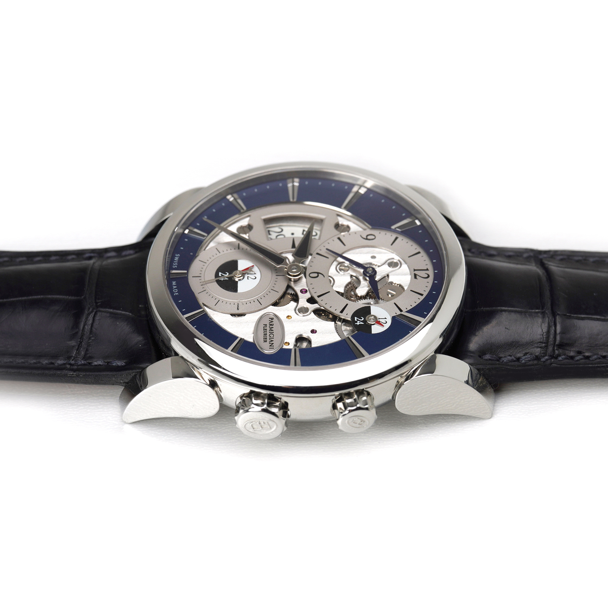 Parmigiani Fleurier Tonda Hemispheres Automatic Steel Blue Dial