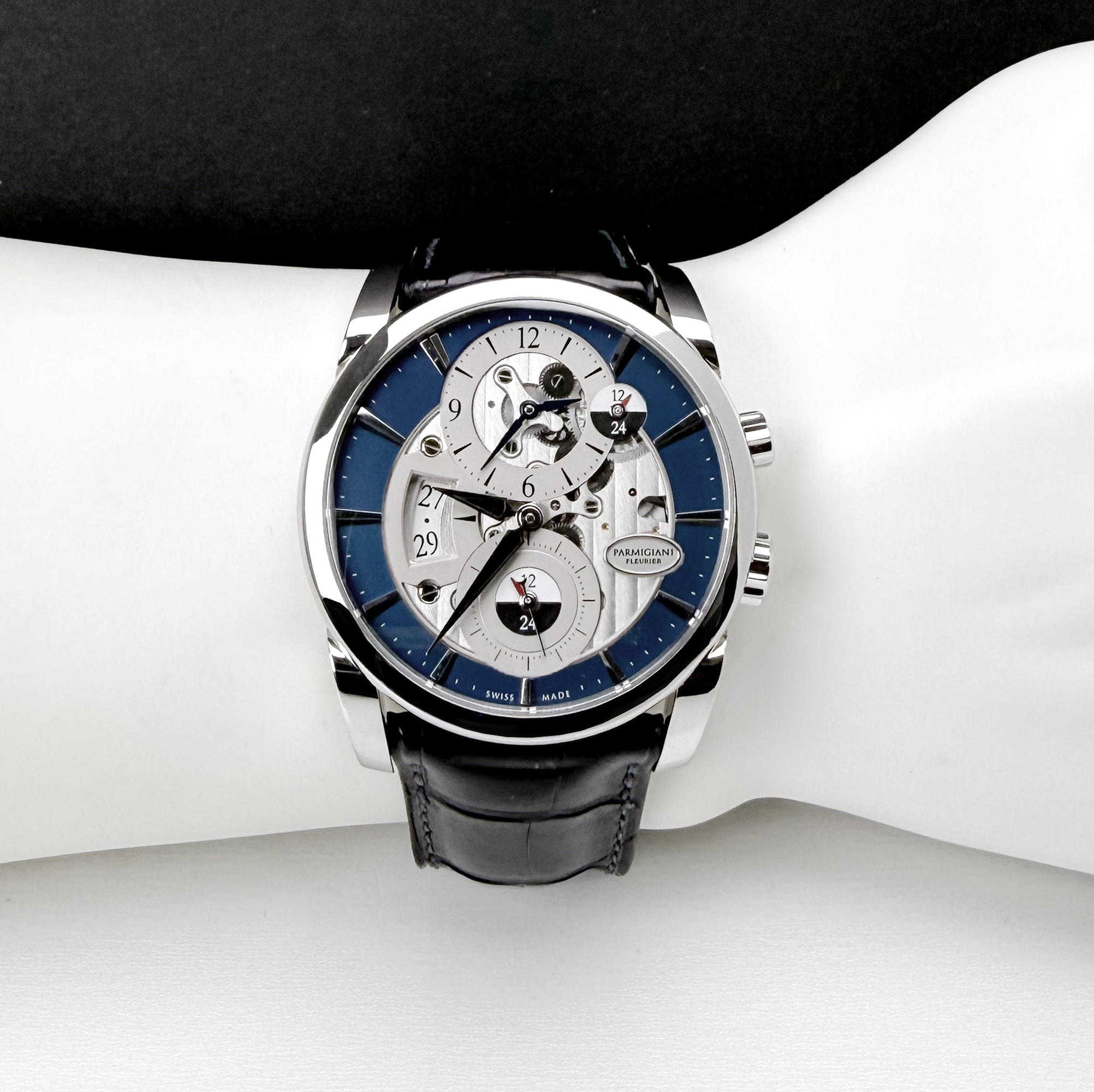 Parmigiani Fleurier Tonda Hemispheres Automatic Steel Blue Dial