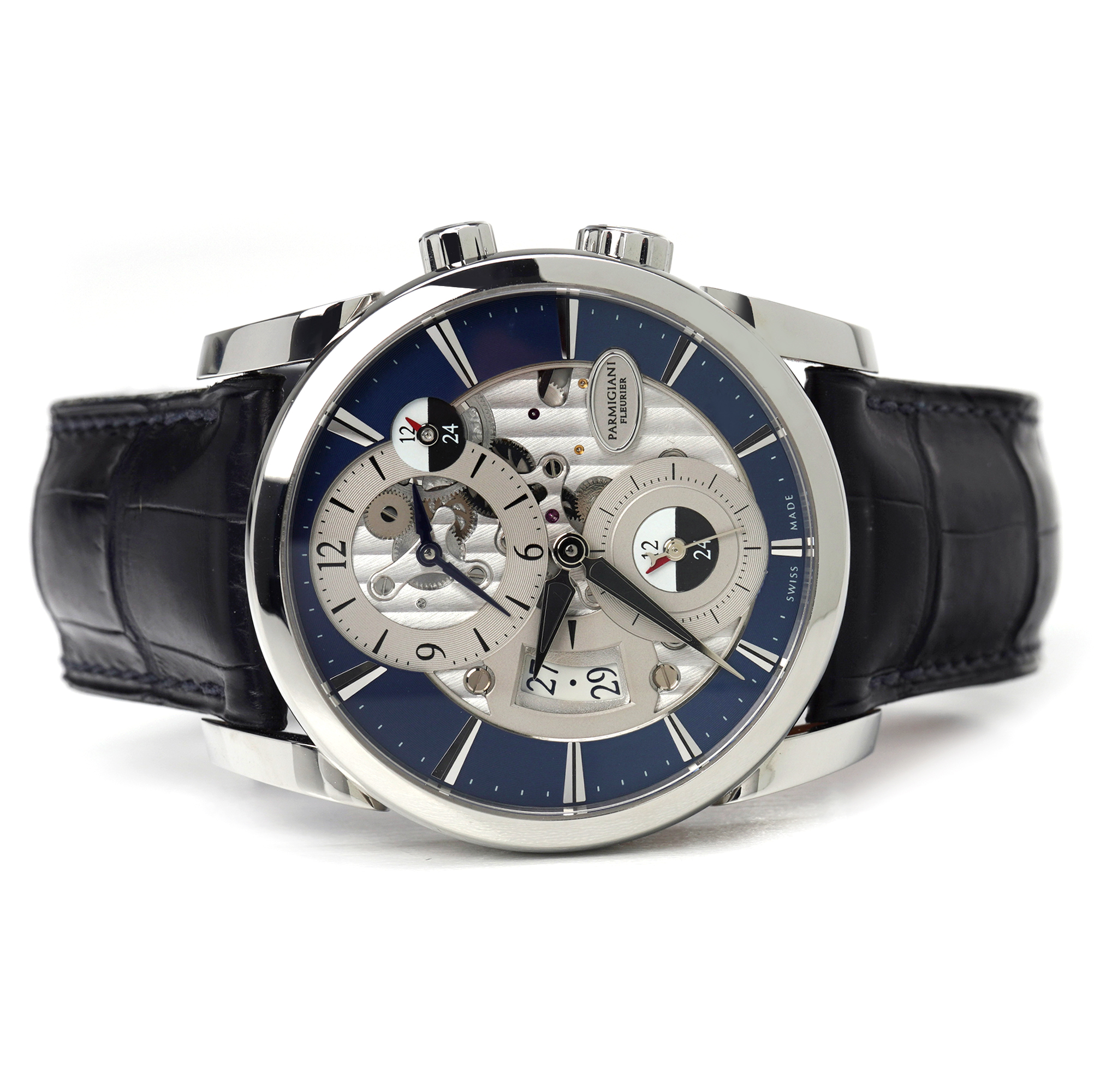 Parmigiani Fleurier Tonda Hemispheres Automatic Steel Blue Dial