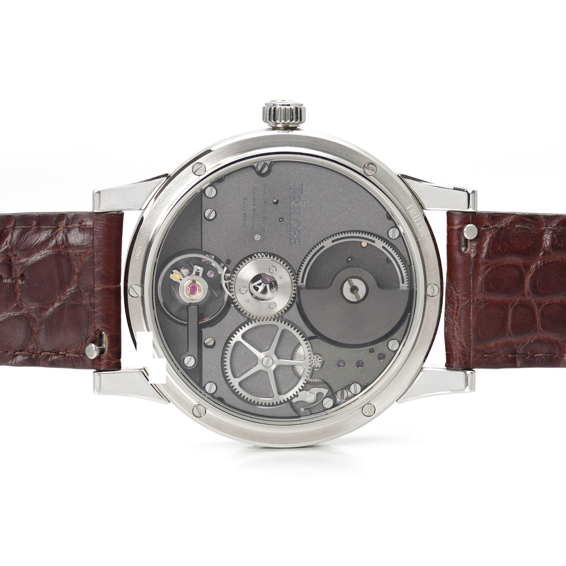 Trilobe Nuit Fantastique Grained Silver Dial Titanium